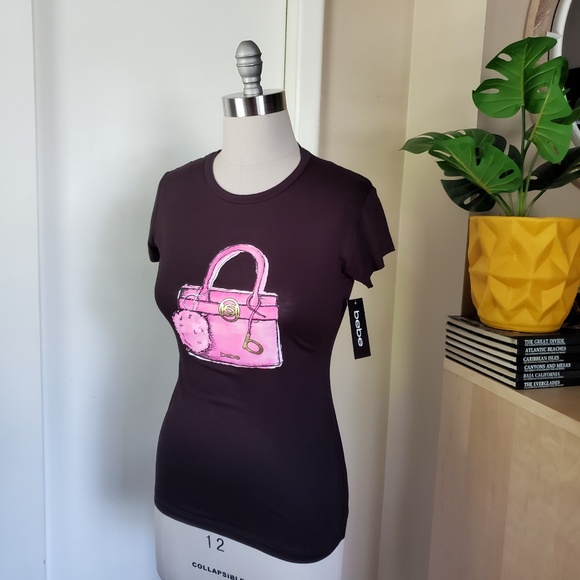 Bebe Graphic T-Shirt Size Medium NEW! - Picture 1 of 13
